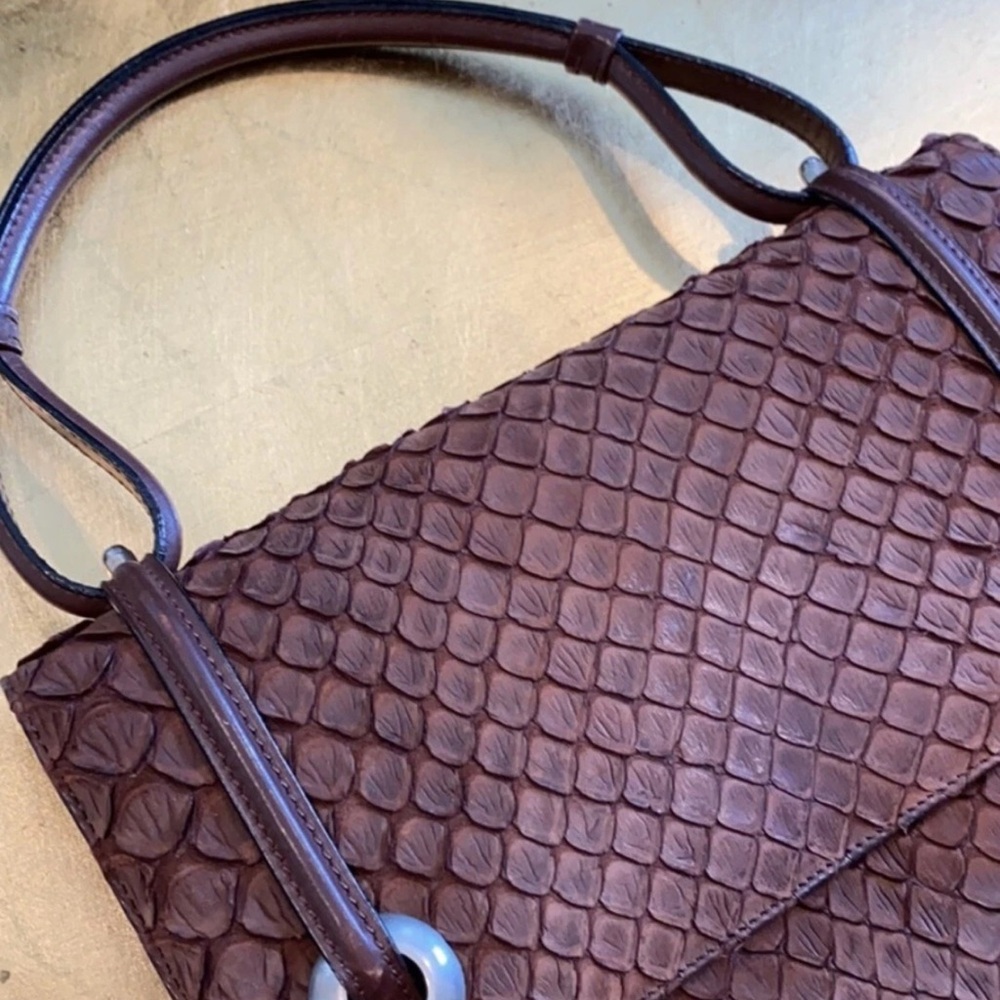 ULTRA RARE! Loewe EXOTIC Python Leather Top Handle Bag - Picture 12 of 15
